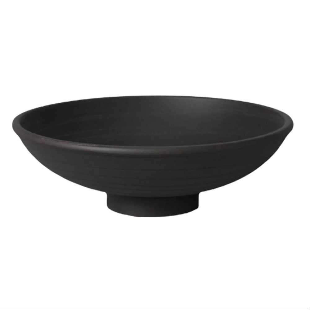 Decorative Earthenware Bowl Black - Threshold